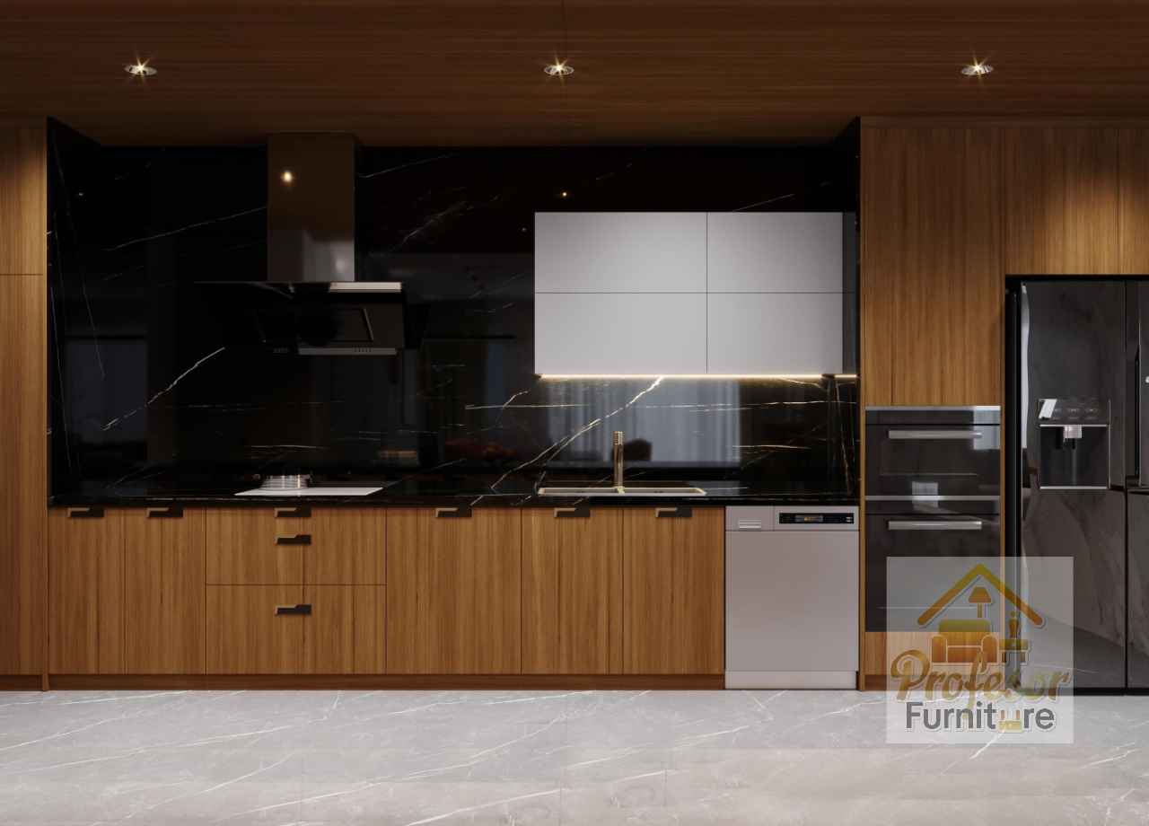 Kitchen set Jatimakmur Bekasi model terbaru nuansa kayu