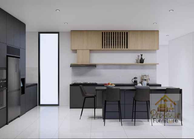 Lemari dapur gantung minimalis modern
