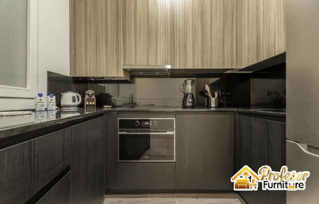 Kitchen set Setu Jakarta Timur menggunakan engsel soft close dan rel laci terbaik Kitchen set Setu Jakarta Timur