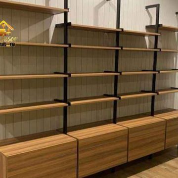 Custom furniture Tambun Bekasi rak display untuk toko dan butik lokal