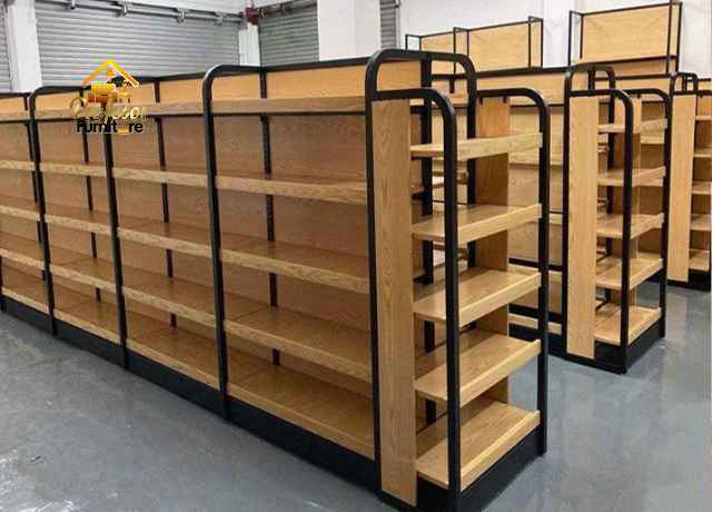 Custom furniture Tambun Bekasi rak display untuk toko dan butik lokal