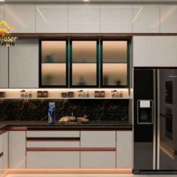 Custom furniture Pondokgede Bekasi kabinet dapur atas dan bawah lengkap
