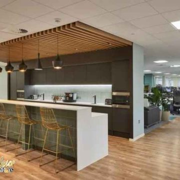 Custom furniture Medan Satria Bekasi renovasi pantry kantor lebih modern