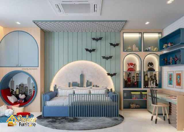 Custom furniture Babelan Bekasi set kamar tidur anak tema karakter lucu