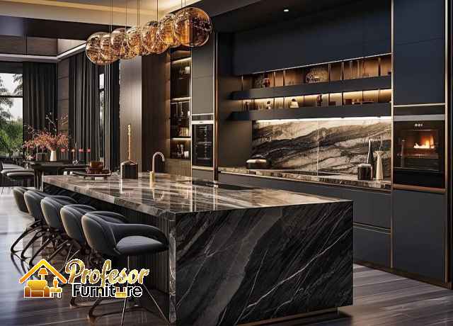 Kitchen set Krukut Jakarta Barat contoh hasil jadi bahan PVC board anti air