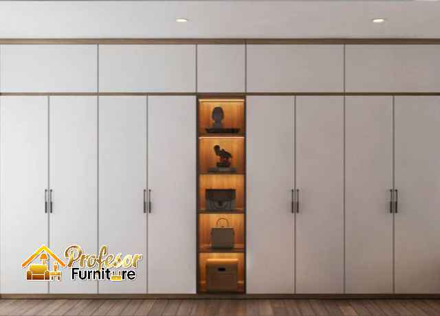 Lemari pakaian besi custom anti rayap untuk kamar lembap Bekasi