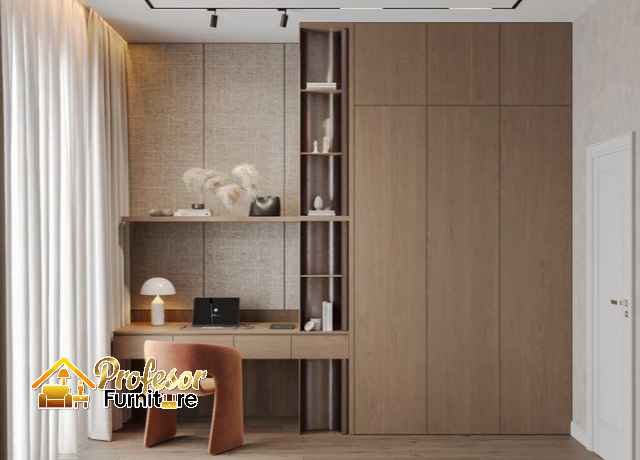 Model lemari pakaian aluminium custom untuk kamar sempit minimalis Jakarta
