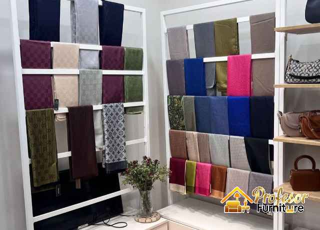Vendor Rak Display Toko Hijab Custom Jakarta Estetik