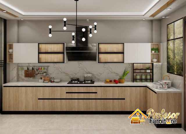 Kitchen set Penggilingan Jakarta Timur gaya Skandinavia dengan top table granit Kitchen set Penggilingan Jakarta Timur gaya Skandinavia dengan top table granit